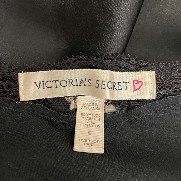 Victoria's Secret womens black polyester chemise slip negligee size Medium Y2K - Picture 4 of 4